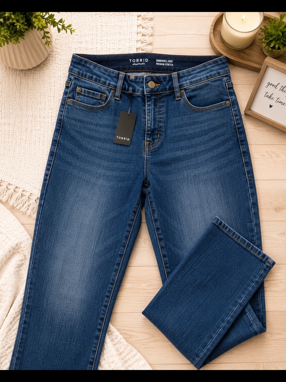 torrid Classic Skinny Jeans in Dark Blue Wash